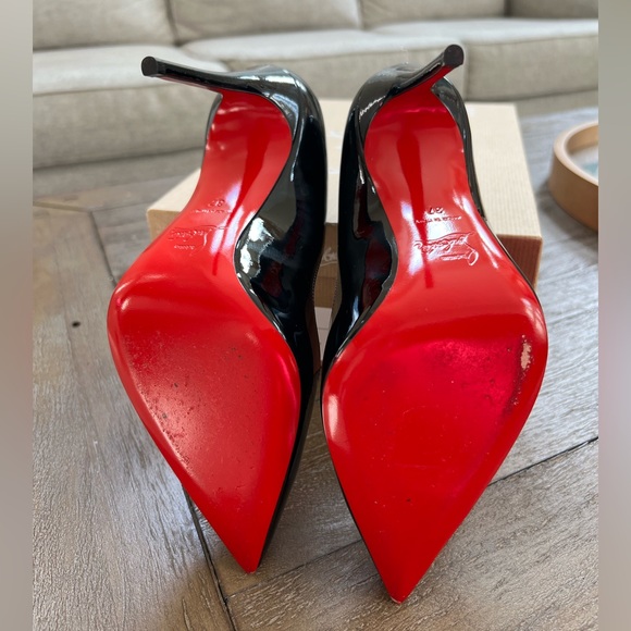 Christian Louboutin hot chick black heels. - Picture 6 of 6